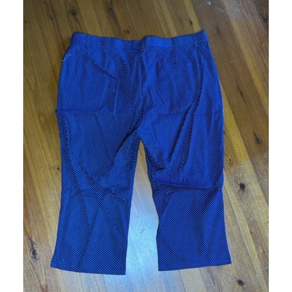 Urban Diction Blue Polka Dot capri pants. Size 2X - Picture 5 of 10